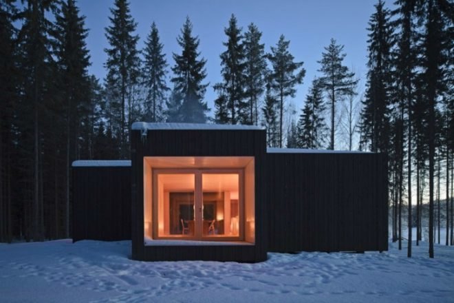 Four-Cornered Villa, Avanto Architects, off grid, off grid cabin, low impact retreat, finland