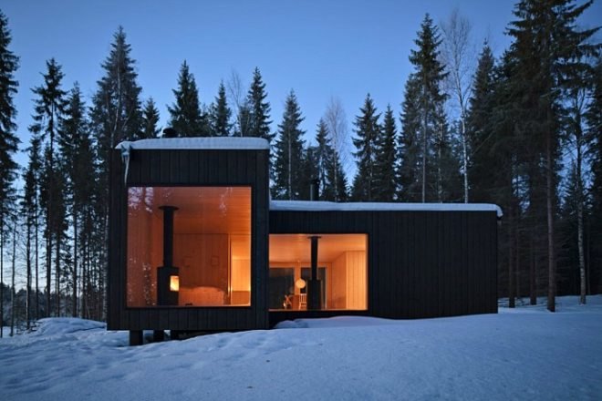 Four-Cornered Villa, Avanto Architects, off grid, off grid cabin, low impact retreat, finland