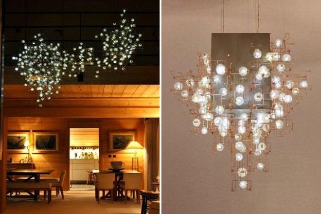 Fragile Future III, Drift Studio, dandelion lights, green lighting, modular lighting
