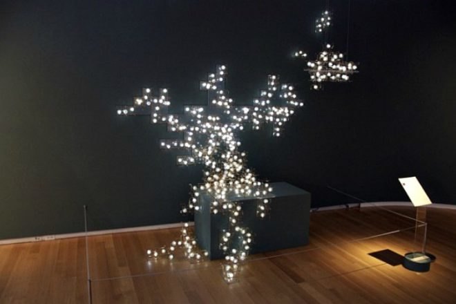 Fragile Future III, Drift Studio, dandelion lights, green lighting, modular lighting