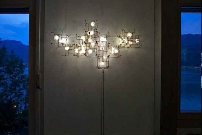 Fragile Future III, Drift Studio, dandelion lights, green lighting, modular lighting