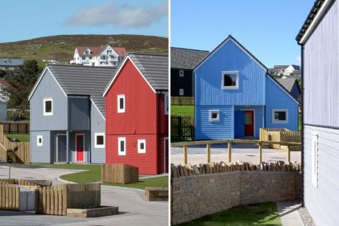 Grödians Social Housing Development, Richard Gibson Architects, scotland, social housing, energy efficient housing, green homes,