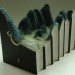 green design, eco design, sustainable design, Guy Laramee, book sculptures, recycled art, recycled books, Brian Dettmer, The Great Wall, Biblios