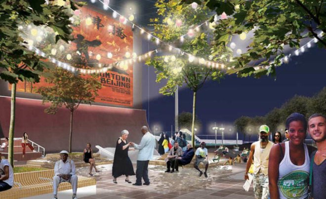 green design, eco design, sustainable design, Manhattan, Coleman Oval Skate Park Redesign, HAO Architects, Lower East Side, Chinatown, East River
