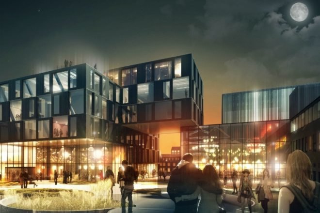 Trondheim, Henning Larsen Architects, urban district, norway, sustainable design, daylighting,