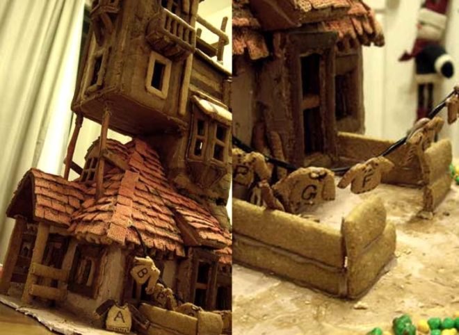 harry potter, harry potter gingerbread house, Weasley gingerbread house, muggle gingerbread house, potter gingerbread house, cool gingerbread house, unique gingerbread house, gingerbread house, how to make a gingerbread house, great gingerbread house, holiday decorations, holiday festivities, holiday activities, family activities