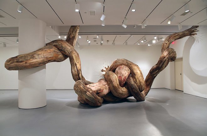green design, eco design, sustainable design, Henrique Oliveira, recycled art, reclaimed wood, recycled plywood, plywood sculpture, tridimensionals