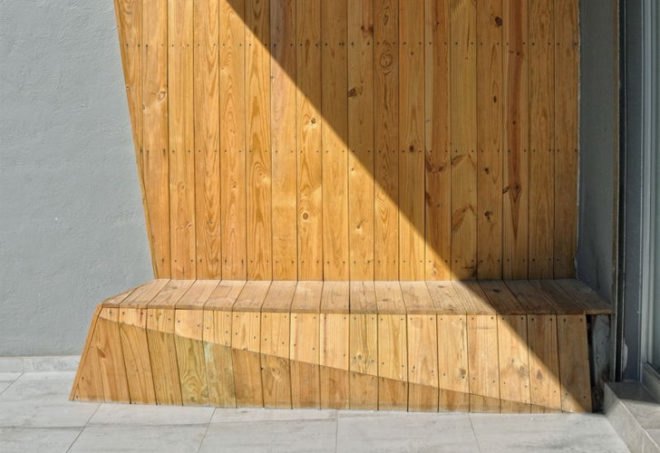 bris de soleil, eco retrofit, eco-materials, Green Building, green facade, green school, Incubadora Social ITESM-Bancome, Mexico green building, natural cooling, reclaimed building, SHINE Architecture, wood facade