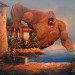 Chris MacMahon, involuntary landscapes, recycling old paintings, what to do with old painting, eco art, green art, environmental art, artist using recycled materials, involuntary collaborations, deviant art, deviantart, monster paintings