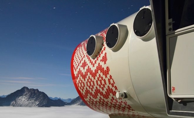 modular design, Gervasutti Refuge, Italy, helicopter installation, Tubular design, solar-powered, energy efficient, zero-impact, LEAPfactory, Mt. Blanc, mountain refuge, mountain cabin, mountain climbers, eco design, green design, sustainable design, prefab