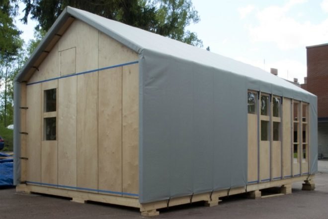 Liina Transitional Shelter, Aalto University Wood Program, transitional shelter, student project, prefab shelter, modular shelter, aalto university