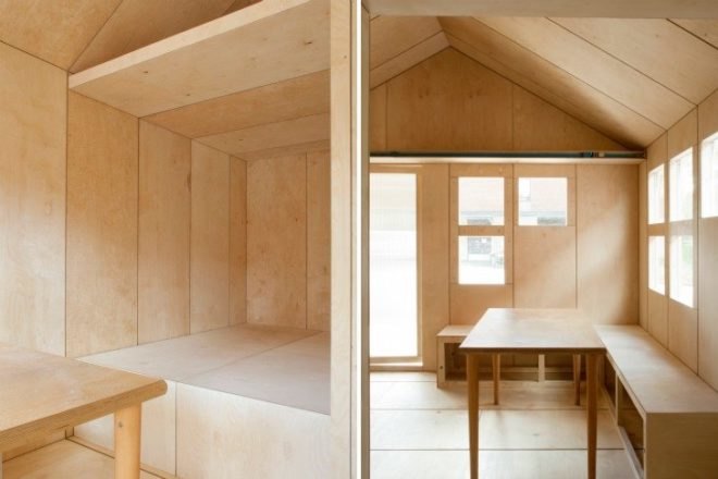 Liina Transitional Shelter, Aalto University Wood Program, transitional shelter, student project, prefab shelter, modular shelter, aalto university
