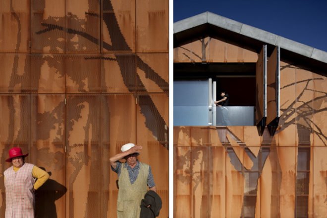 Zero energy,Sustainable Building,Green Materials,green Interiors,energy efficiency,Botanical,Architecture,forest pattern,galvanized steel,spain,spanish design,bamboo wood,Prefab Housing,modular architecture,