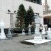 Okamoto Studio; Arts Brookfield; public art; public installation; installation piece; chess; green design; sustainable art; natural materials; ice sculpture; New York City; Inhabitat; Inhabitat NYC; Amanda Coen; Amanda Silvana Coen; sustainble civic art; civic art; public space; public plaza; Deep Blue; Grace Building; Grace Plaza
