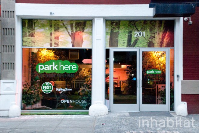 Openhouse Gallery; pop-up; pop up; pop-up park; green space; Manhattan; New York City; Inhabitat; Inhabitat NYC; Amanda Coen; Amanda Silvana Coen; winter park; mommy mornings; green design; repurposed space; indoor park; reused space