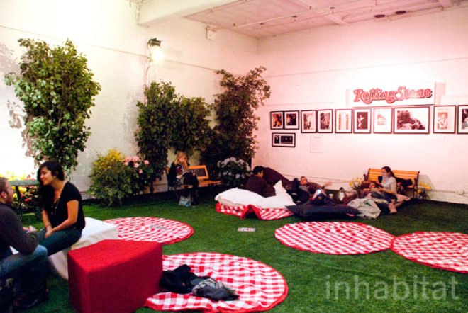 Openhouse Gallery; pop-up; pop up; pop-up park; green space; Manhattan; New York City; Inhabitat; Inhabitat NYC; Amanda Coen; Amanda Silvana Coen; winter park; mommy mornings; green design; repurposed space; indoor park; reused space