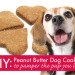 Pumpkin Peanut Butter Doggie Cookies, dog biscuits, dog cookies, pumpkin, peanut butter, vegetarian dog biscuits, dog treats, diy, homemade, homemade dog treats