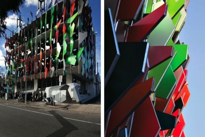 Pixel Building, Studio505, melbourne, australia's first carbon neutral building, carbon neutral, pixelated facade, water neutral