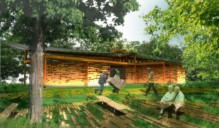 NYIT, costa rica waste management, nosara development, team posoro, green design competition, architecture design, recycling center