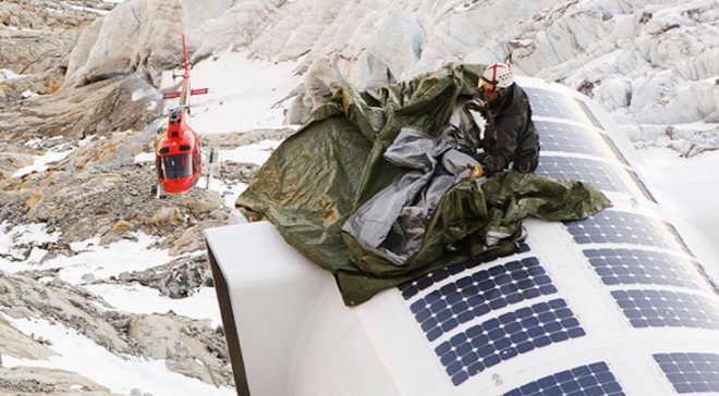modular design, Gervasutti Refuge, Italy, helicopter installation, Tubular design, solar-powered, energy efficient, zero-impact, LEAPfactory, Mt. Blanc, mountain refuge, mountain cabin, mountain climbers, eco design, green design, sustainable design, prefab