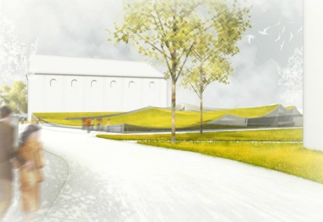 Ptuj Archaeological Museum, Enota, green roof, archaeology museum, natural daylighting, slovenia