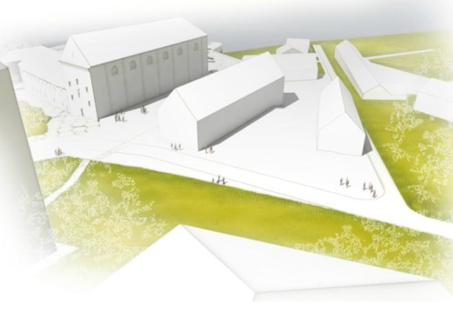 Ptuj Archaeological Museum, Enota, green roof, archaeology museum, natural daylighting, slovenia