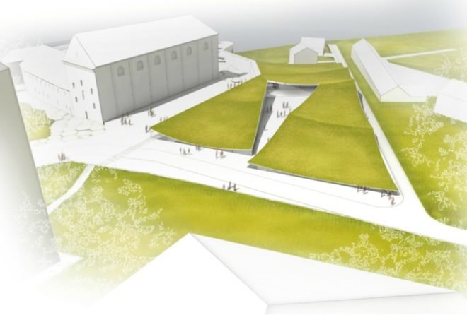 Ptuj Archaeological Museum, Enota, green roof, archaeology museum, natural daylighting, slovenia
