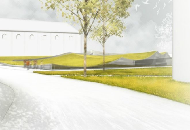 Ptuj Archaeological Museum, Enota, green roof, archaeology museum, natural daylighting, slovenia
