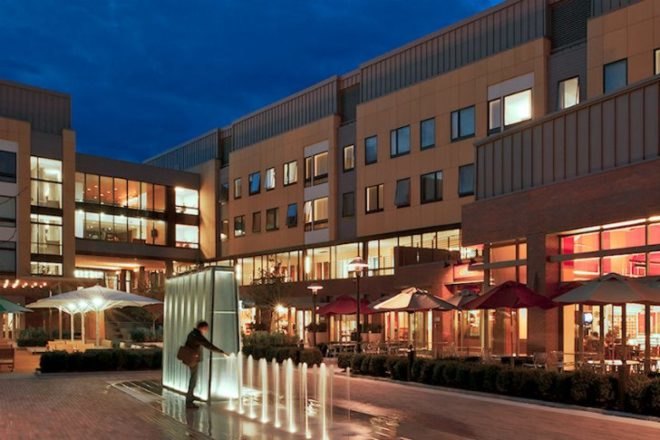 RIT Global Plaza, Arc, swa group, Rochester Institute of Technology, global village, social hub, green design, landscape architecture
