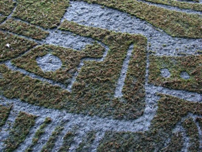 Reverse Moss Graffiti, reverse graffiti, eco art, green art, Stefaan De Croock, stuk arts centre, belgium
