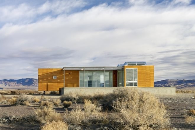 Rondolino Residence, Nottoscale, desert architecture, prefab home, prefab, nevada, energy efficient home
