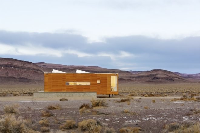 Rondolino Residence, Nottoscale, desert architecture, prefab home, prefab, nevada, energy efficient home