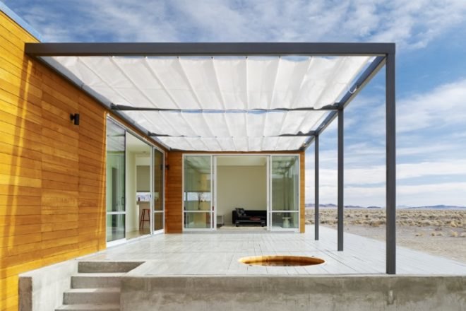 Rondolino Residence, Nottoscale, desert architecture, prefab home, prefab, nevada, energy efficient home