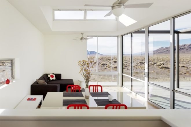 Rondolino Residence, Nottoscale, desert architecture, prefab home, prefab, nevada, energy efficient home