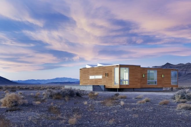 Rondolino Residence, Nottoscale, desert architecture, prefab home, prefab, nevada, energy efficient home