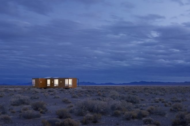 Rondolino Residence, Nottoscale, desert architecture, prefab home, prefab, nevada, energy efficient home