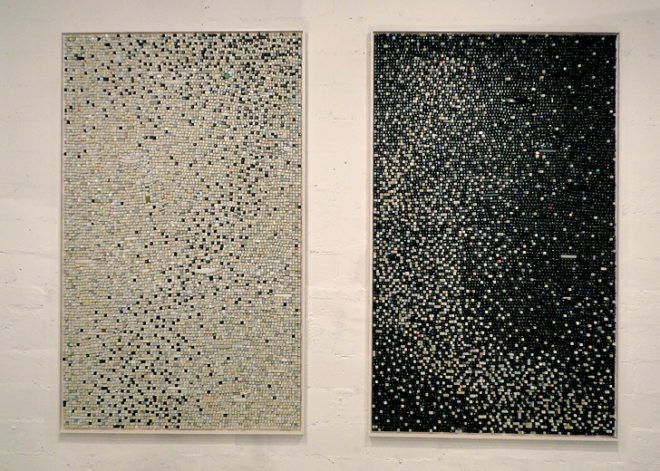sarah frost, artist sarah frost, upcycled computer keys, computer key art, computer key wall art, eco art, upcycled art, green art, recycled materials, upcycled materials, computer keys, computer art