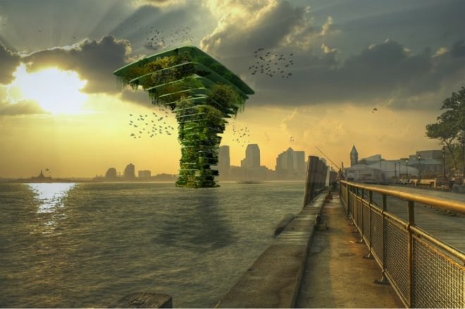 Sea Tree, Waterstudio.nl, floating habitat, animal preserve, floating structure, protected reserve