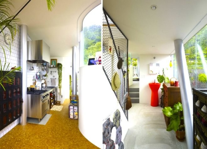 Kimihiko Okada, Toda House, Hiroshima, Japan, Wraparound House, Perched on Stilts, Green Design, sustainable design, eco design, green building, natural ventilation, small footprint, daylighting, sustainable development, residence