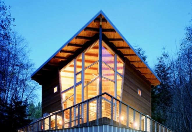 Treehouse, Castanes Architects, low impact design, retractable staircase, vacation house, cabin retreat
