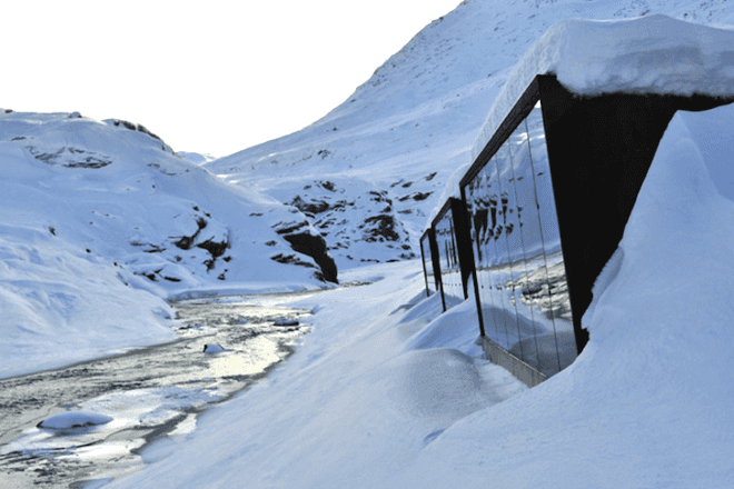 Norwegian Public Roads Administration, national tourist routes, korten steel, Norway, Trollstigen, Trollstigen Plateau, Reiulf Ramstad, korsten steel, minimalist design, green roof, nature, Rauma council, walkways, platforms, green design, sustainable design, eco-design
