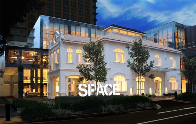 green design, eco design, sustainable design, living wall, vertical garden, WOHA Architects, Singapore, Space Asia Hub, design showroom, Singapore Arts District, historic preservation