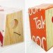 sustainable design, Pete Marigold, eco bird houses, green birdhouses, sustainable birdhouses, salvaged shop sign birdhouses, birdhouses made from crates, birdhouses, recycled material birdhouses, green design, birdhouse design