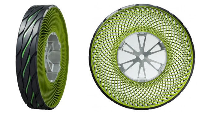 Bridgestone, Airless Tires, air-free concept, tokyo motor show, cars, automotive, green transportation, recycled materials, green tech, green cars