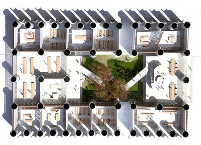 Humanitarian design, green design, sustainable design, eco-design, Gaza, Middle East, politics, geothermal energy, solar power, green materials, renewable energy, passive design, islamic architecture, solar gain, mario cucinella, gaza's eco-schools