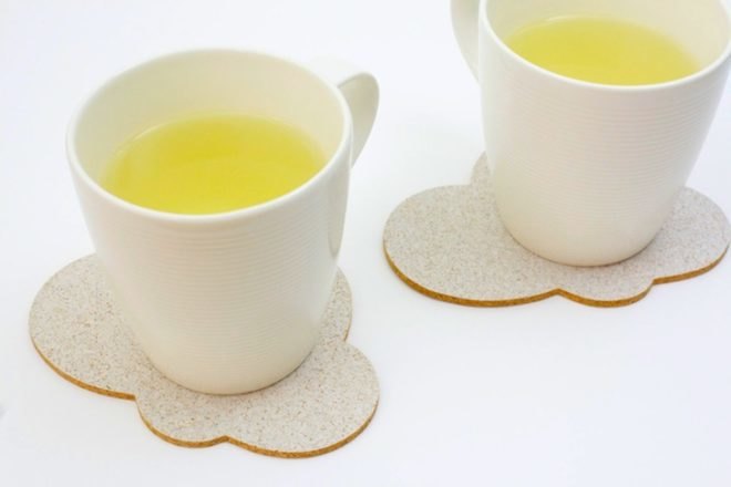 Happy Cloud Coasters, Barefoot Dynasty, New Zealand, coasters, cork, cork oak, Portuguese, sustainable materials, natural materials, green materials, eco-design, sustainable design, green design
