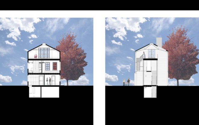 green design, eco design, sustainable design, Leroy Street STudio, Louver House, louver skin, long island, barn residence, lap pool, wood shop, roof garden