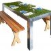 picNYC Table, Haiko Cornelissen, picnic table, sod table, farm-to-table, urban farming, grass table