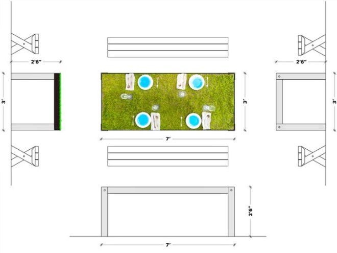 picNYC Table, Haiko Cornelissen, picnic table, sod table, farm-to-table, urban farming, grass table