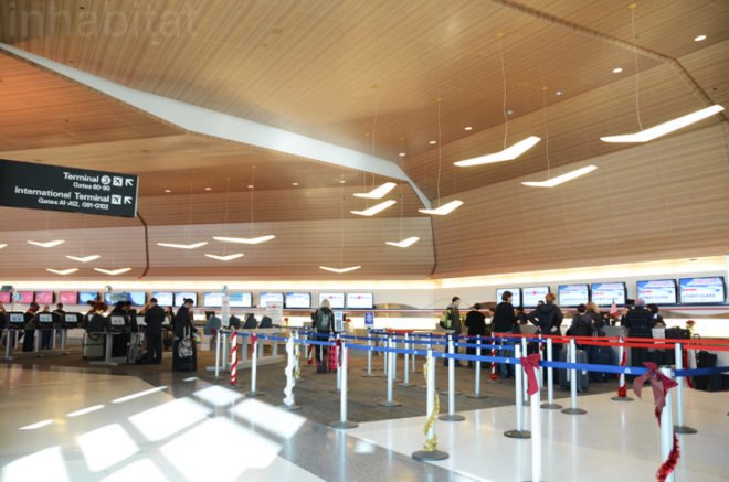 SFO Terminal 2, Terminal 2, SFO T2, green renovation, Gensler, eco airport, leed gold, airport, green design